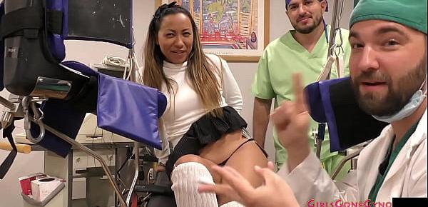  Latina Humiliated As Husband Watches Doctor Preforms Immigration Physical - GirlsGoneGyno.com